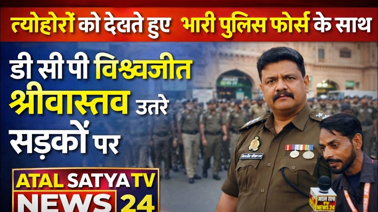 भारी पुलिस फोर्स के साथ सड़कों पर उतरे डी सी पी 