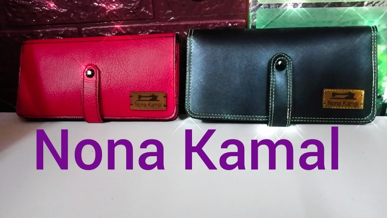 طريقه عمل محفظه جلد حريمي 👛 How to make a women's leather wallet👛