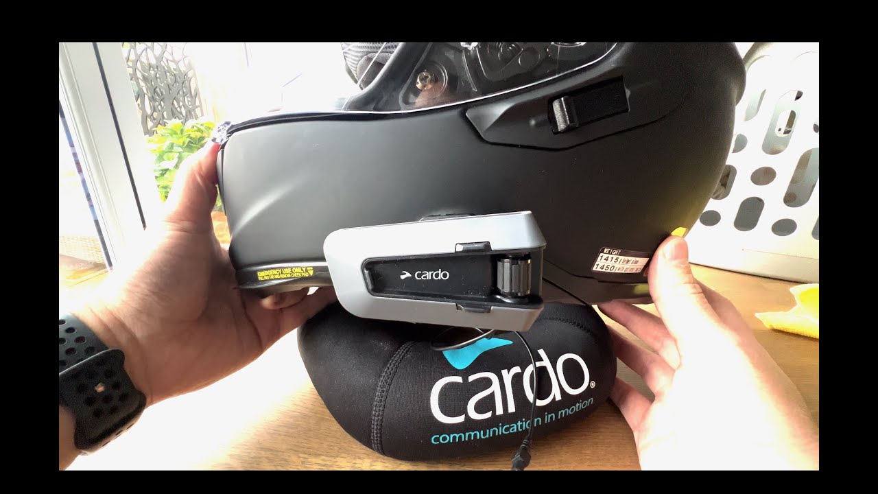 Attaching a Cardo Packtalk Edge or Bold to a Shoei GT Air 2 or Neotec using Sena SRL2