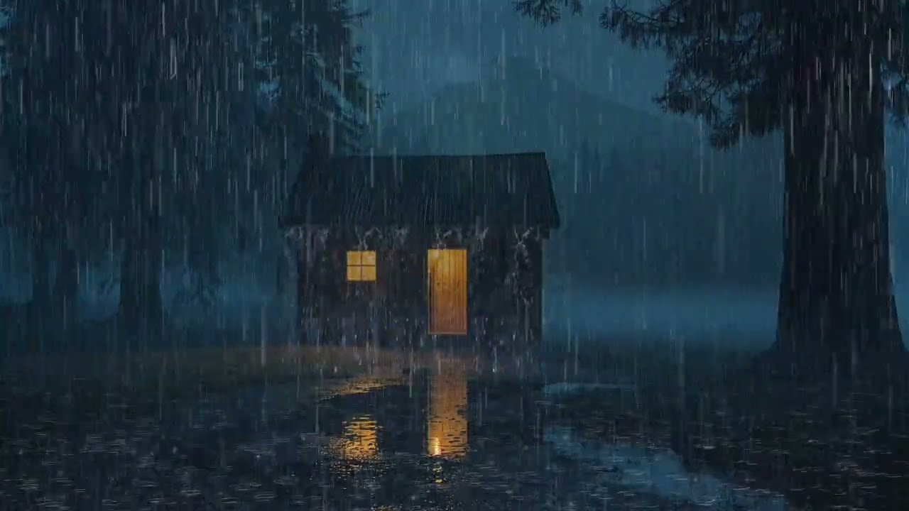 Relaxing Rainstorm Ambience | ASMR Rain Sounds for Sleep, Focus, and Calm Meditation