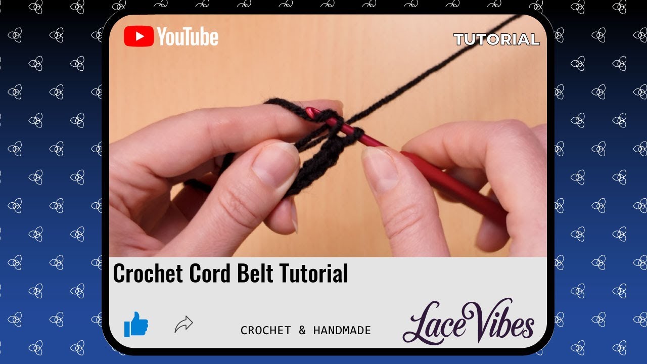 Пояс-шнур крючком | Мастер-класс #crochet #crochetbelt #вязаниекрючком #пояскрючком