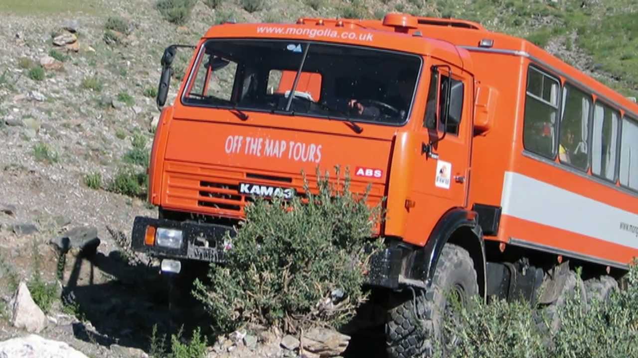 Mongolia Kamaz 43114  Expedition Truck 6X6, Reynolds Boughton RB44, Land Rover Defender 130