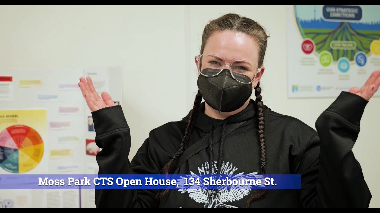 Exploring the Moss Park Consumption and Treatment Services at Open House event