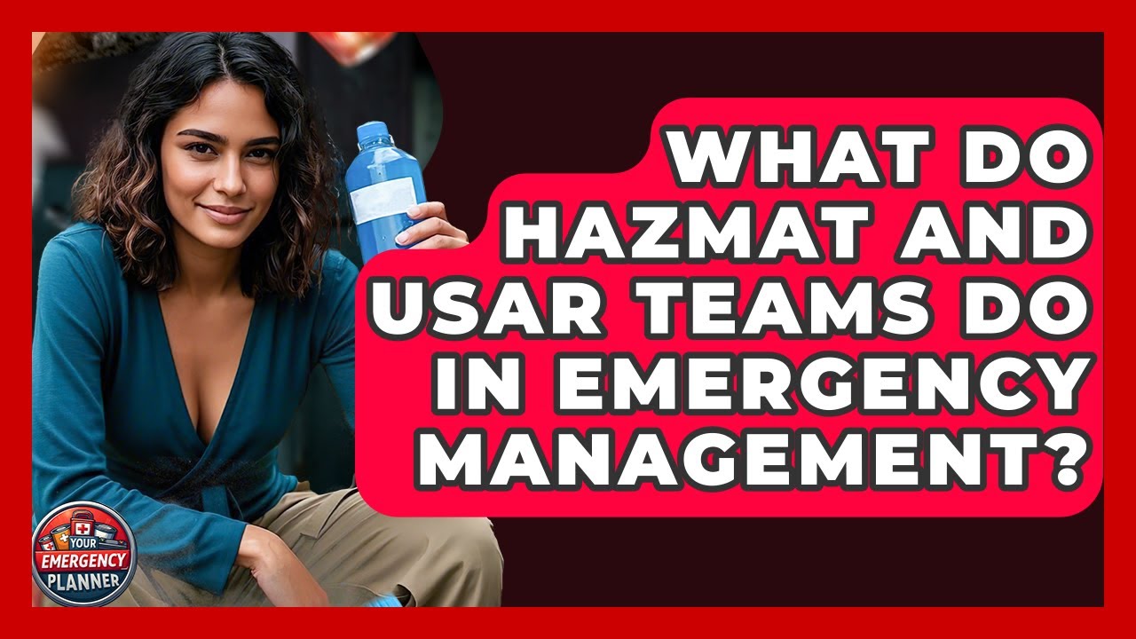 What Do Hazmat And USAR Teams Do In Emergency Management? - Your Emergency Planner