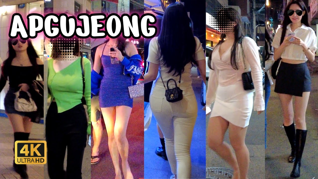 [4K HDR nightlife] 환상적인 압구정 로데오 밤거리🔥🔥Seoul of korea, nightlife, apgujeong night walk, 4k walk korea😎