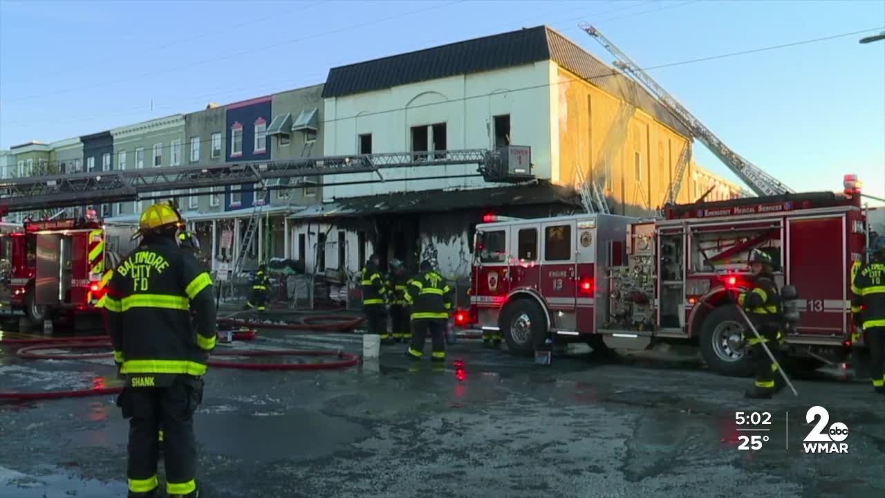 Two alarm fire breaks out around 34th Street in Hampden
