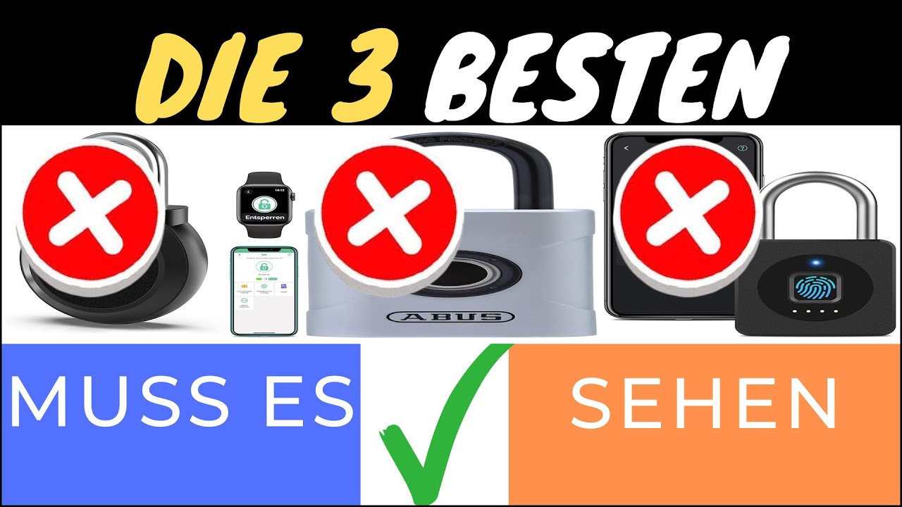 DIE 3 BESTEN SMARTEN VORHÄNGESCHLÖSSER 2025 🔒📱 – SICHER UND BEQUEM!