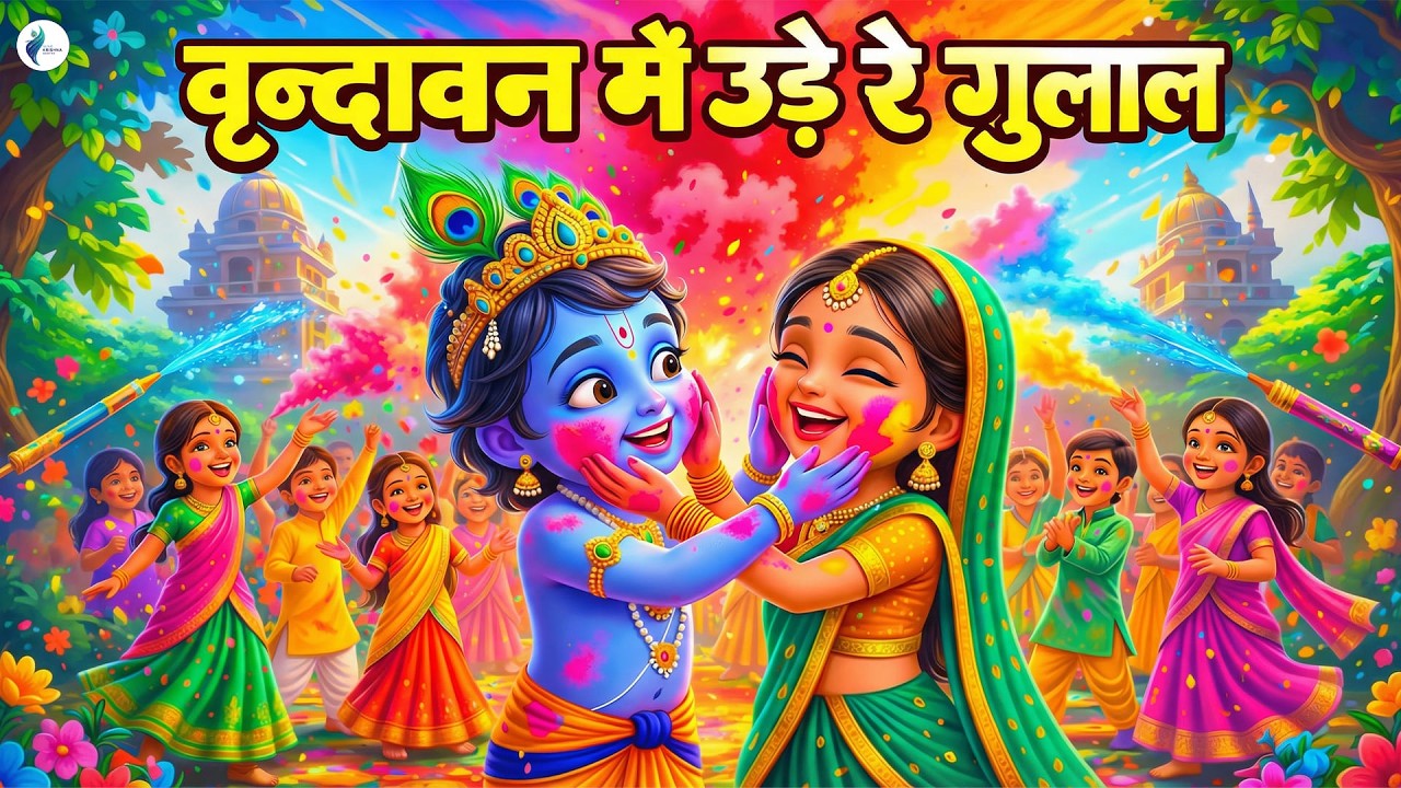 Vrindavan Mein Ude Re Gulal - वृन्दावन में उड़े रे गुलाल कह दो राधा रानी से - Holi Shree krishna Song