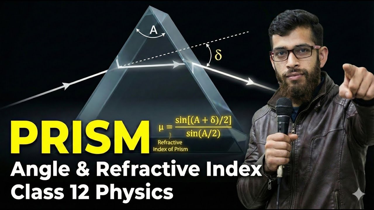 Prism: Angle of Prism & Minimum Deviation | Mashood Sir Physics | Class 12 Physics