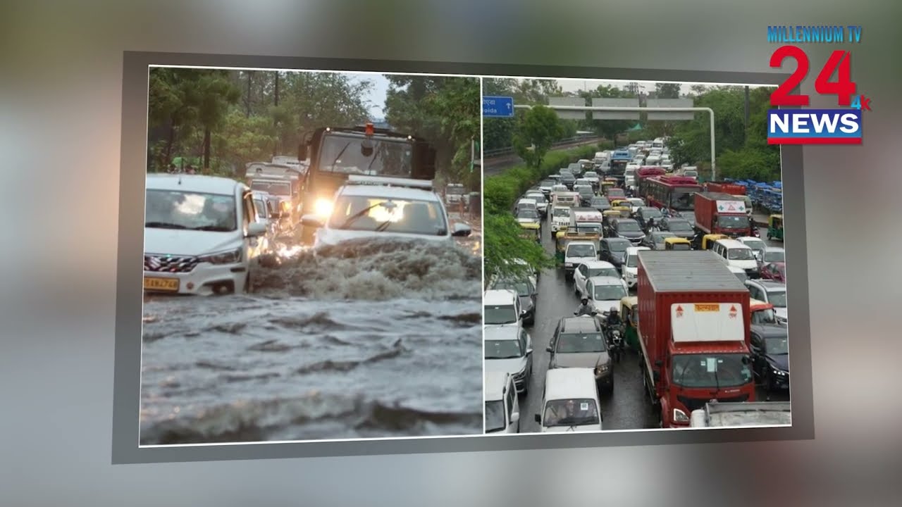 India's Delhi Suburb Gurugram Faces Eight Hour Traffic Gridlock After Heavy Rains
