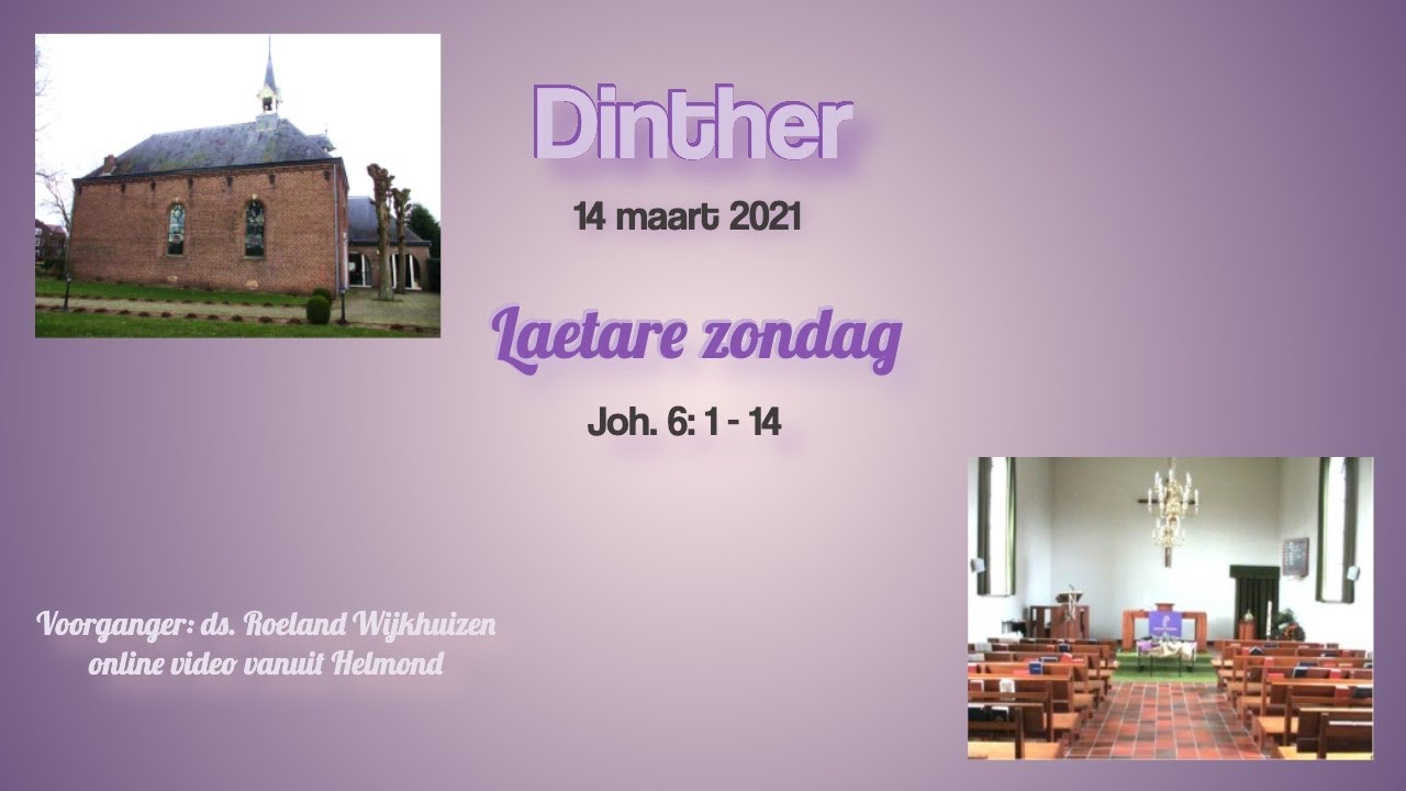 Online viering pkn Dinther, 14 maart 2021