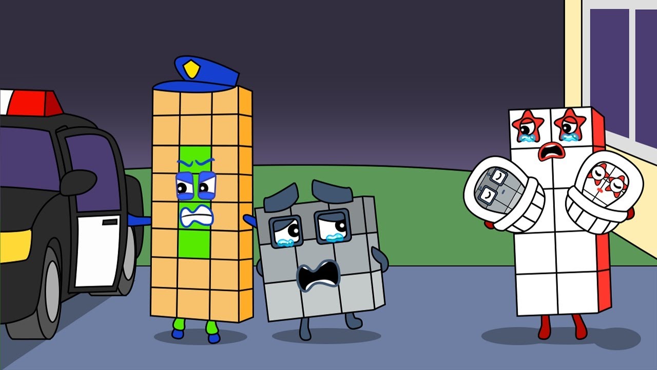 Police...Numberblocks 9 Is Not The Thief! - Numberblocks Funny Animation