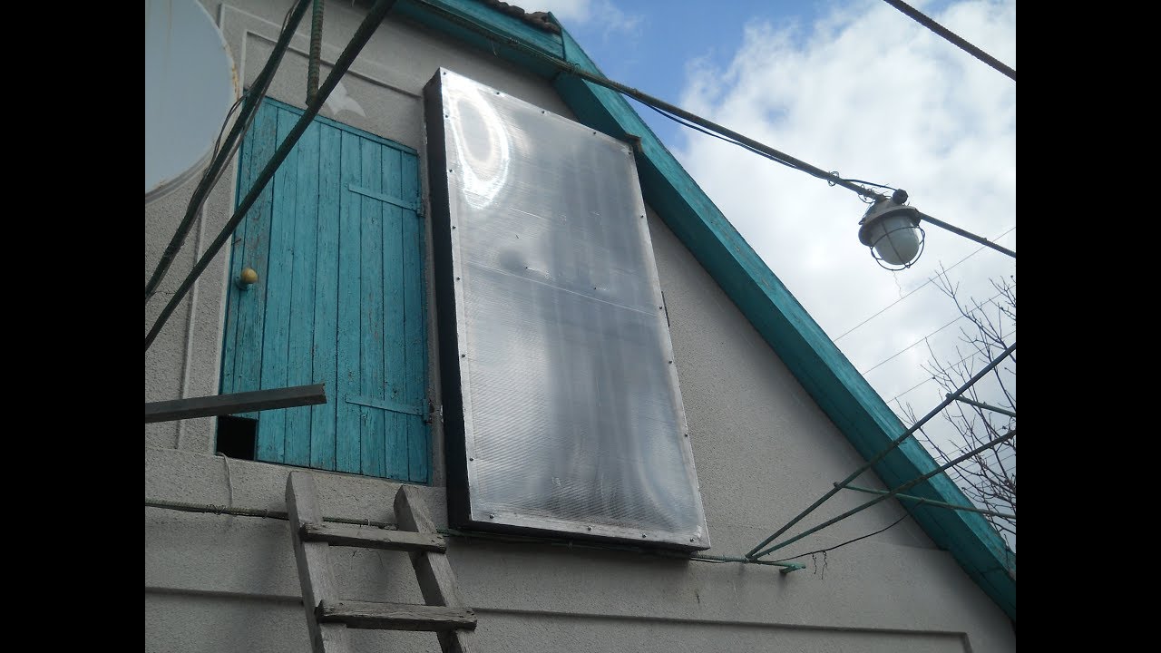 Воздушный солнечный коллектор после года эксплуатации. Air solar collector