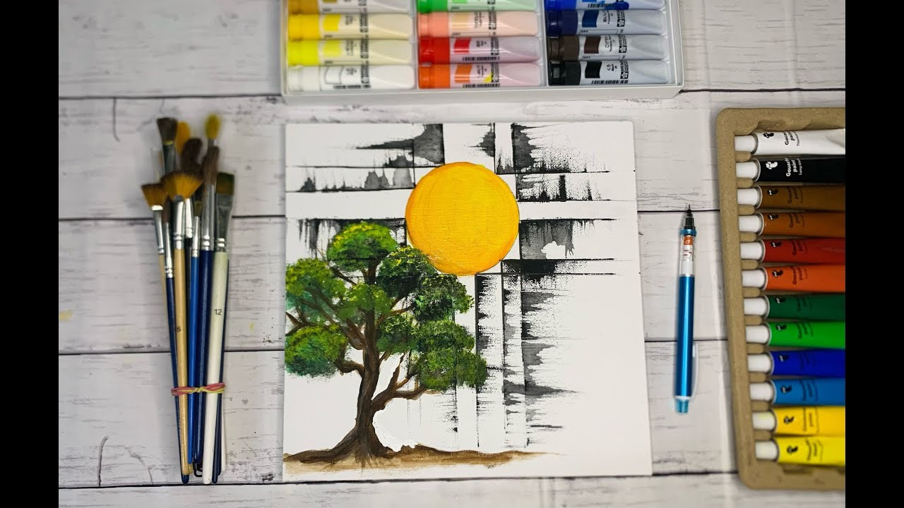 Shine Through The Shadows: A Fusion of Nature & Abstract Hope | First Modern Art Attempt