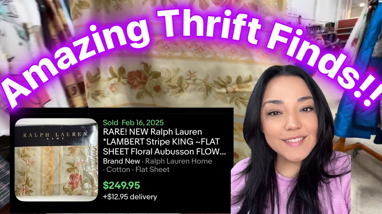 Ralph Lauren Bedding At The Thrift Store?! Guaranteed eBay sales!