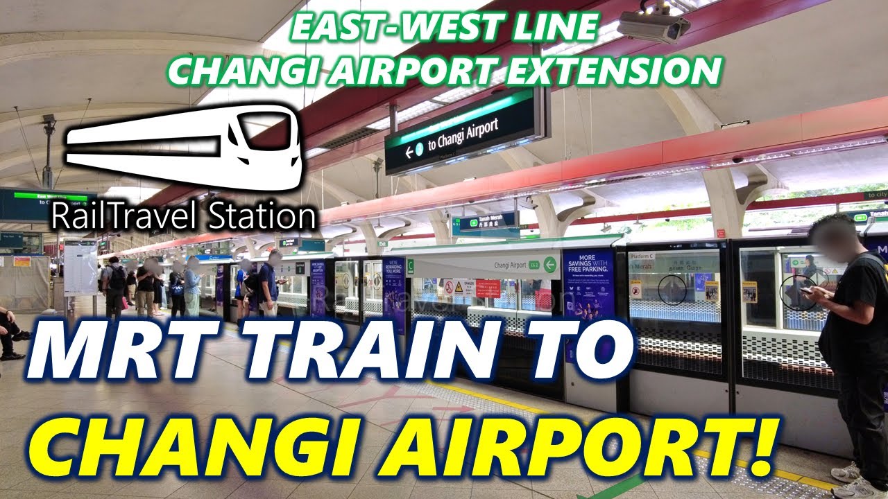 MRT TO CHANGI AIRPORT! 🇸🇬🚆 SMRT Changi Airport Extension Tanah Merah → Changi Airport