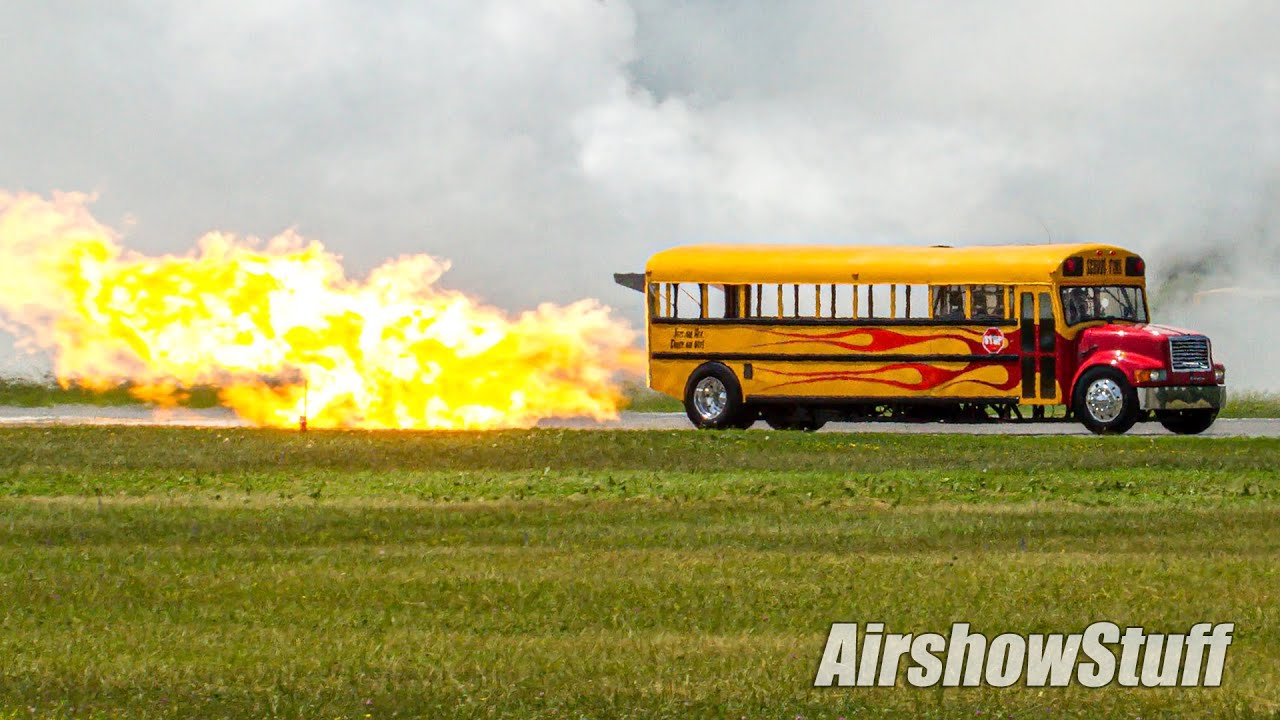 Jet Powered School Bus - 300+mph! - Waterloo Airshow 2014