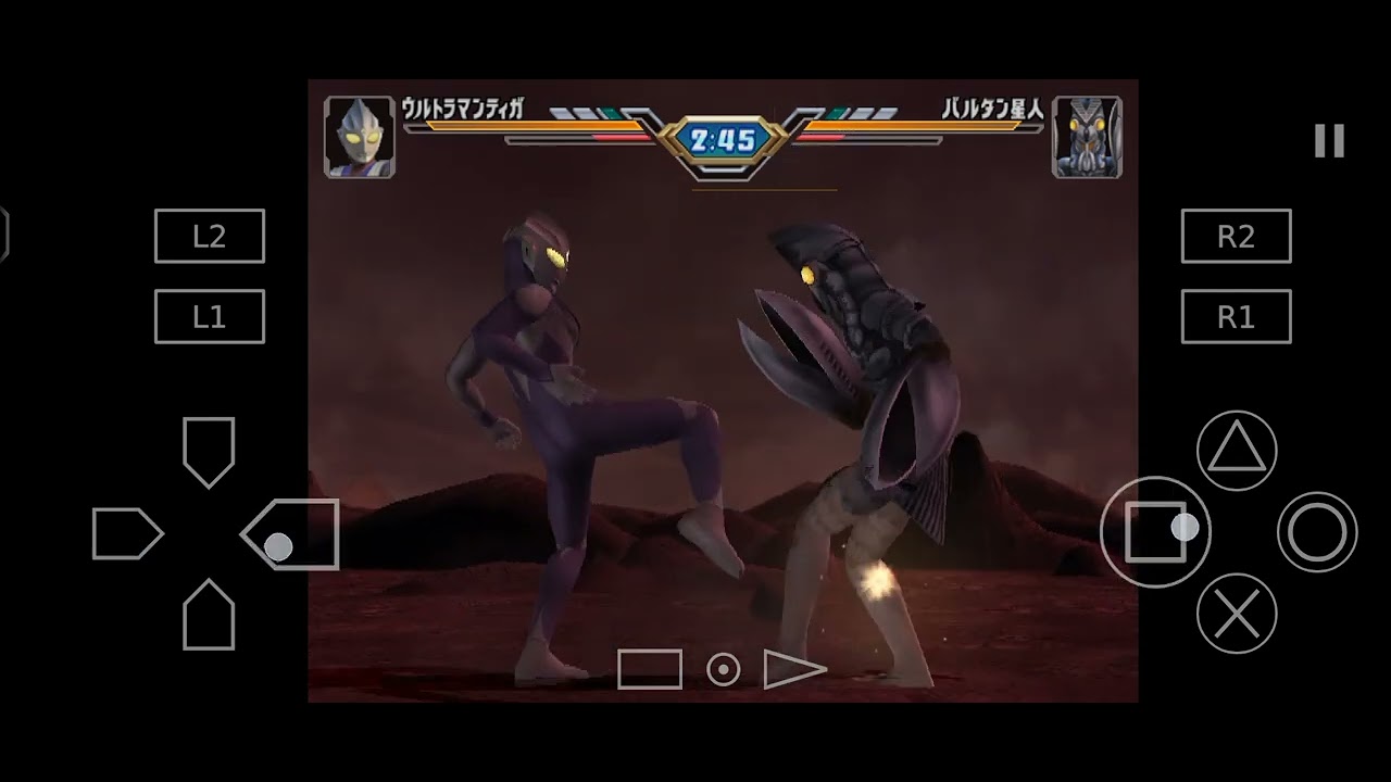 Ultraman Fighting Evolution 3 Ultraman Tiga Vs Baltan Seijin Gameplay Ps2.