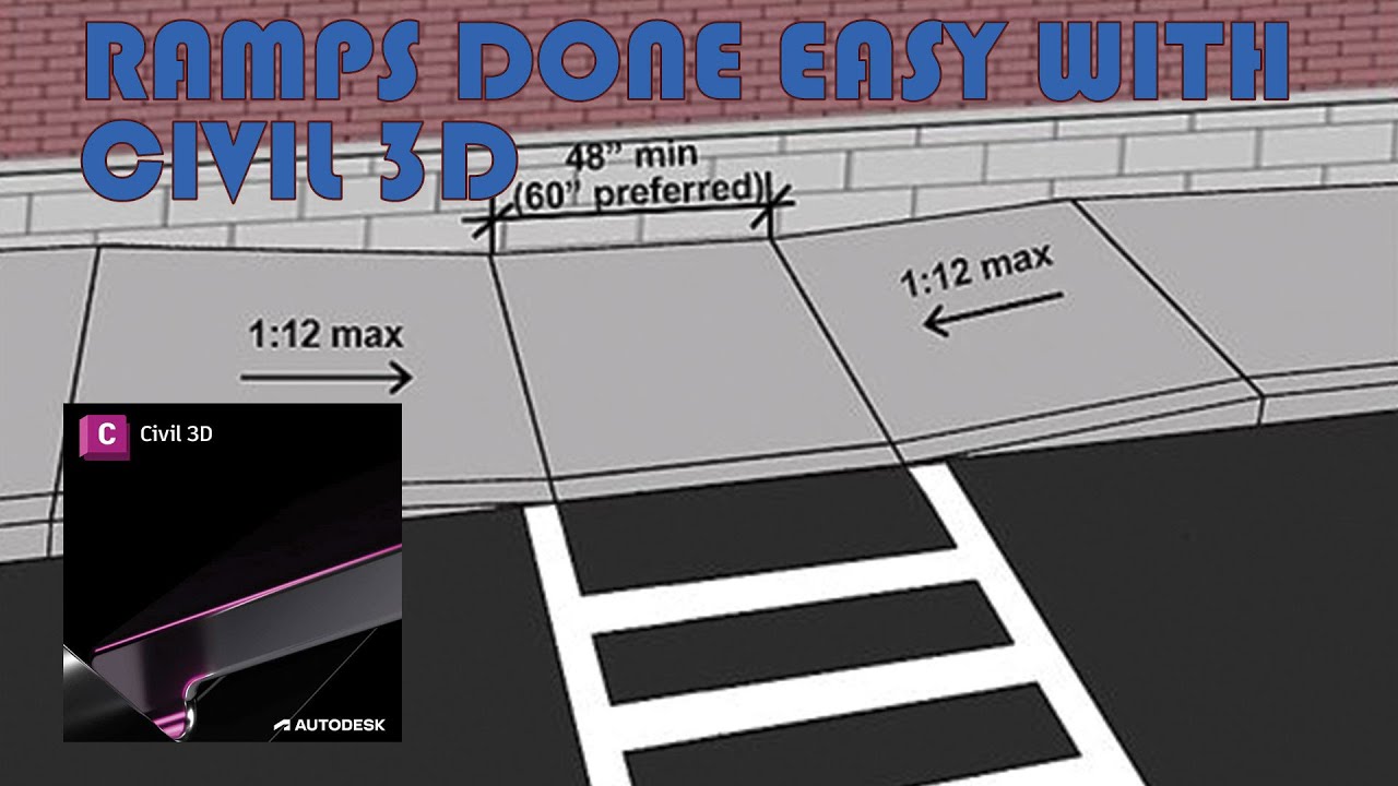 Civil 3D 2023.2 Corridor Transition tool makes curb ramps and driveway ramps easy