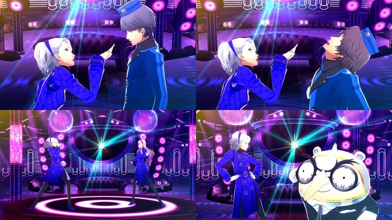 Persona 4: Dancing All Night - Electronica In Velvet Room (Video w/ All Partners)