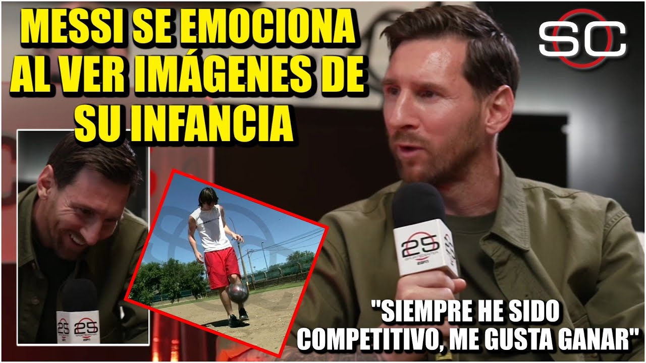 MESSI en EXCLUSIVA: Leo SE EMOCIONA al REVIVIR recuerdos de su infancia en ARGENTINA | Entrevista