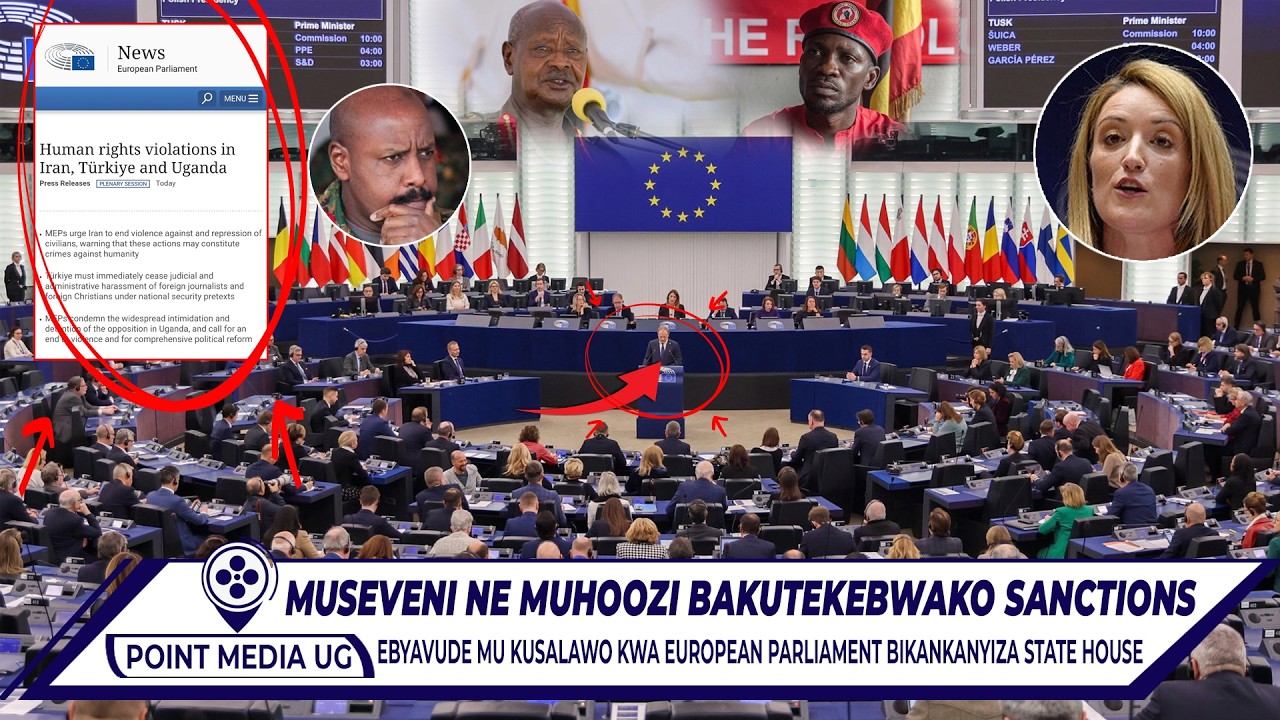 M7 ASATTIRA!! ENSALAWO YA EUROPEAN PARLIAMENT EKANKANYIZA STATE HOUSE, ENVUMBO M7 NE MUHOOZI BAWEDDE