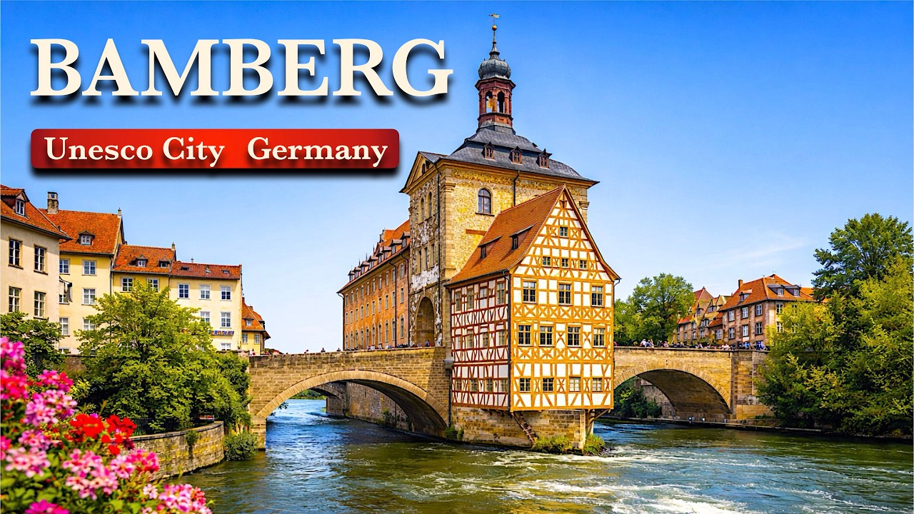 🇩🇪 BAMBERG GERMANY Walking tour 4K60 with Subtitles!