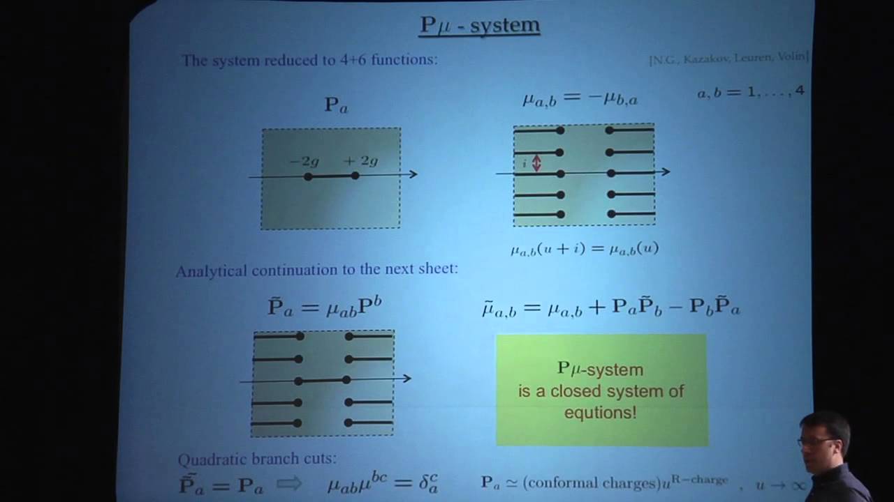 Nikolay Gromov - Quantum spectral curve and AdS/CFT spectral problem