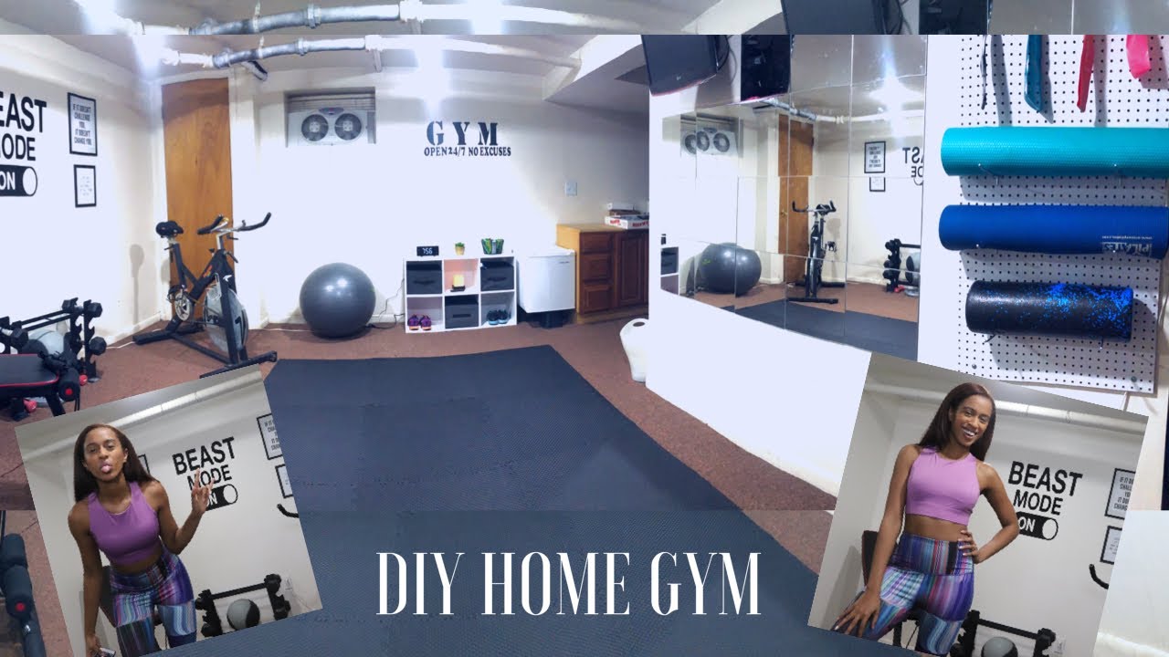 How to build a home gym on a budget - DIY Home Gym under $350 | Kelsley Nicole