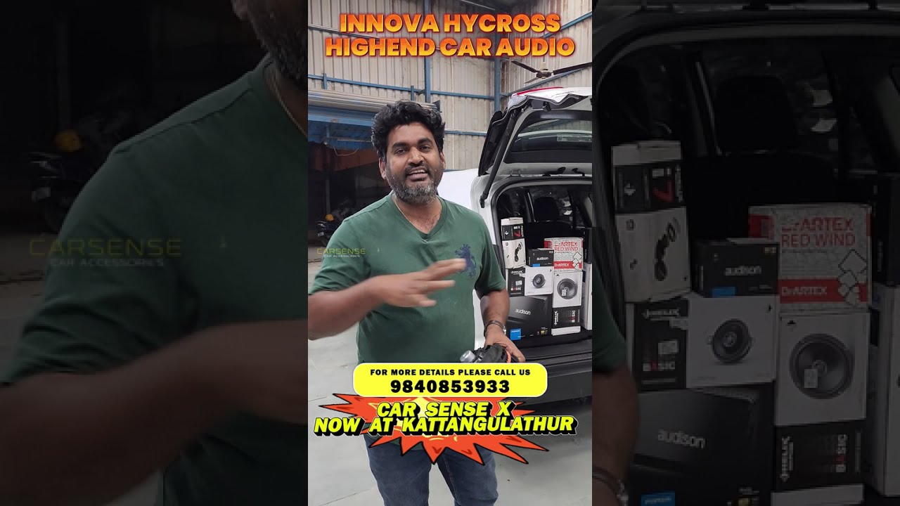 Innova Hycross Highend Audio Upgrade | Car Audio Upgrade | Car Sense Car Audio | Chennai Car Decors