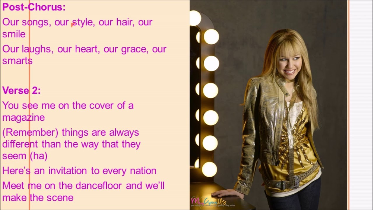 Let’s Get Crazy Hannah Montana Lyrics