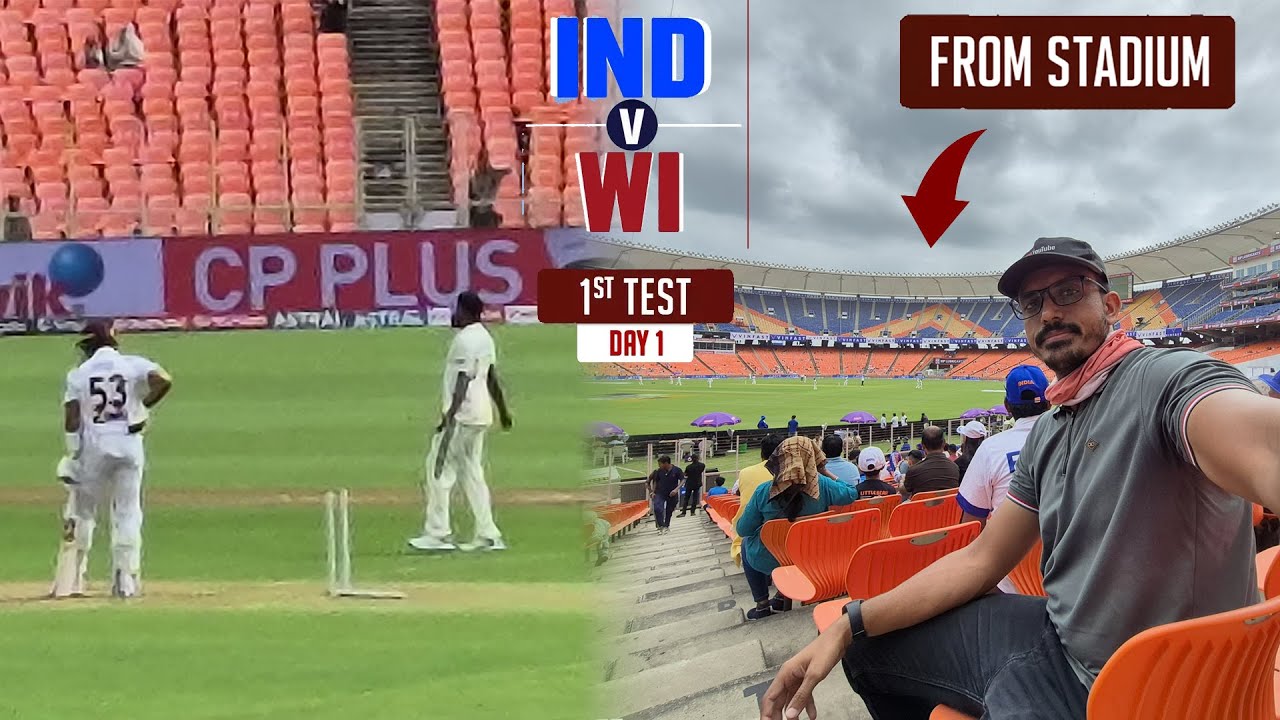 I witness Indian Bowlers Magic Ahmedabad - 1st test India vs West Indies Day 1 Highlights Match vlog