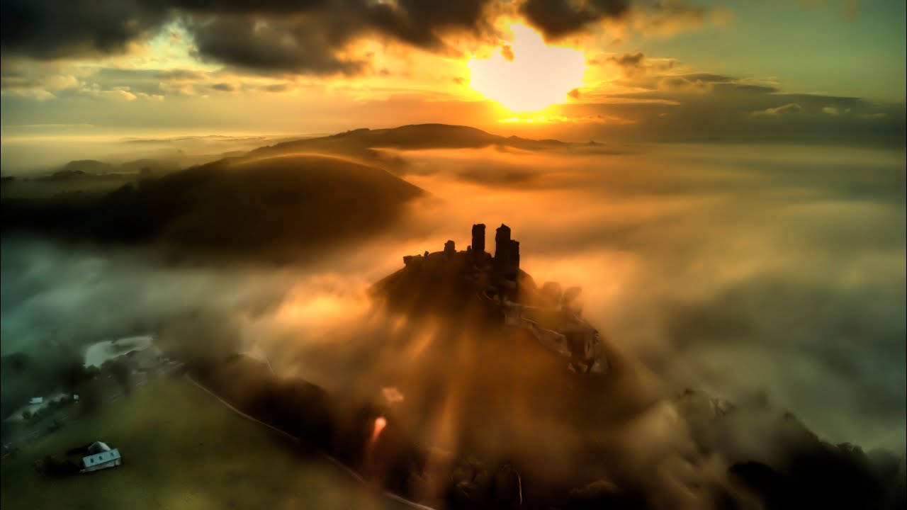 Corfe Castle October Sunrise