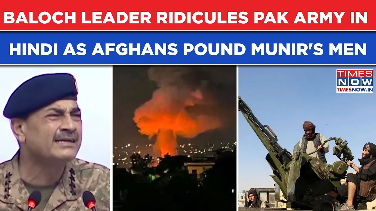 Balochistan Leader Ridicules Pakistan Army With Hindi Message For Asim Munir As Afghanistan Strikes