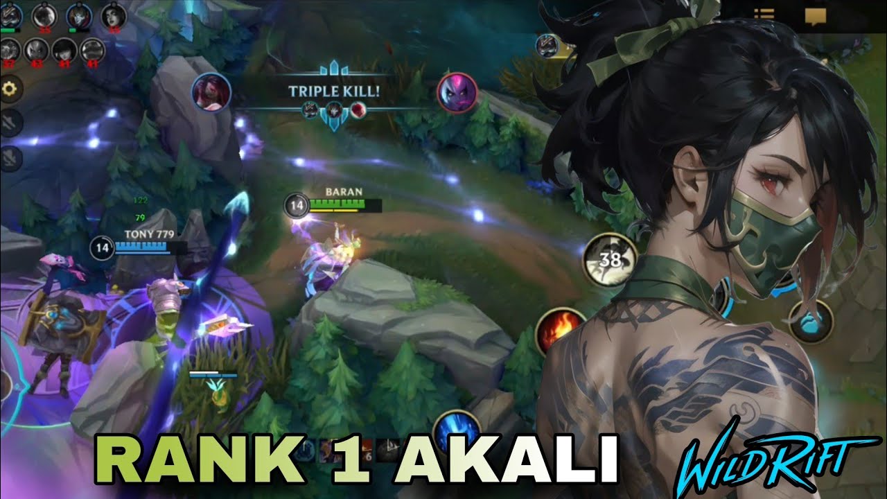 AKALI TO RANK 1 ON THE SERVER | WILD RIFT AKALI