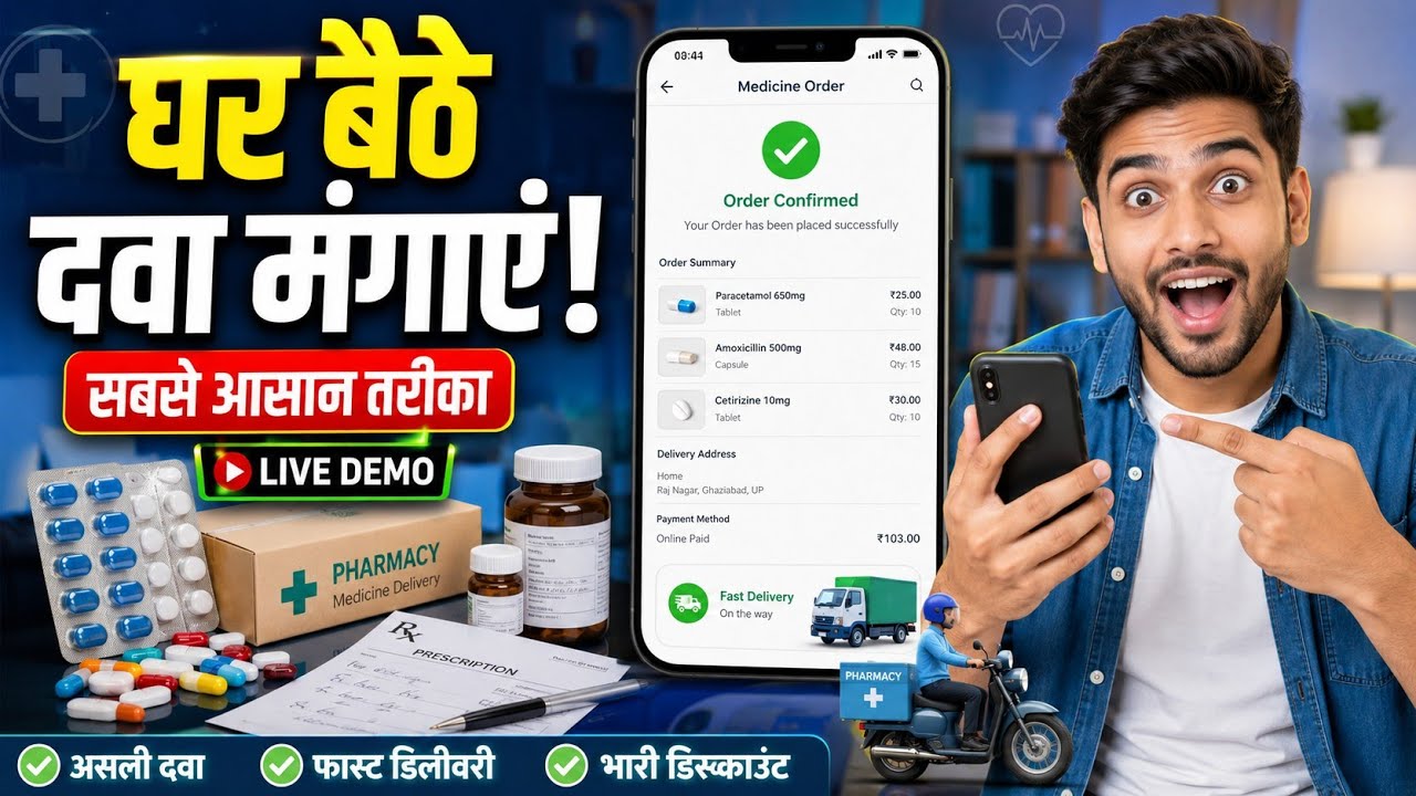 Ghar Baithe Online Dawa Kaise Mangaye | Full Live Demo | Truemeds App