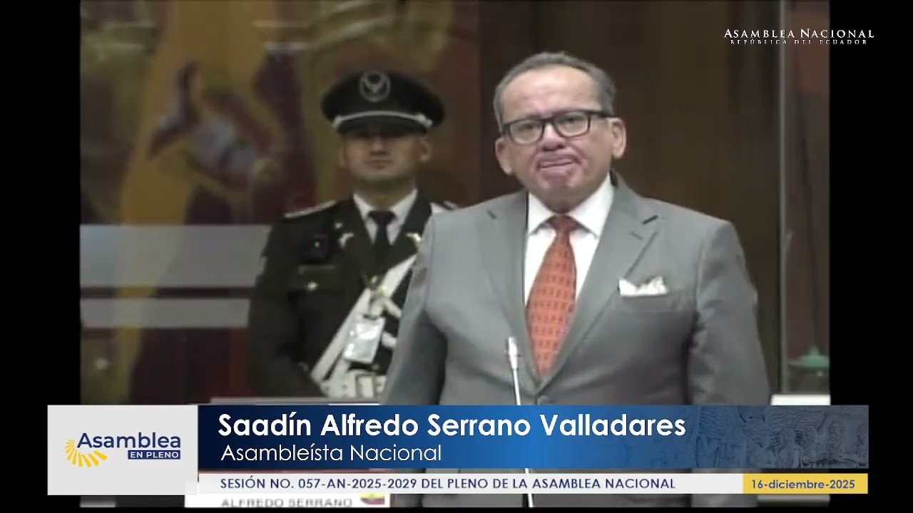 Asambleísta Alfredo Serrano - Sesión 057