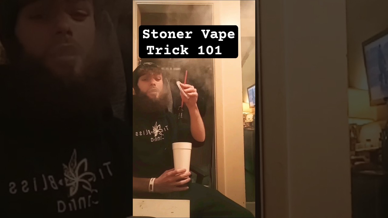 Stoner Vape Trick 101 🤣💨🤫 #thcareview #fyp #delta8reviews #funny
