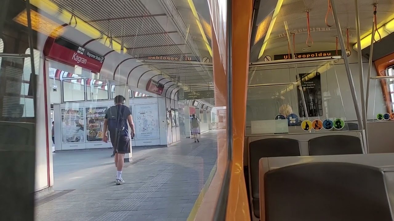 U1 Mitfahrt Stephansplatz nach Leopoldau (U-Bahn Wien SGP Type U11)(Erinnerung 10.07.2023)