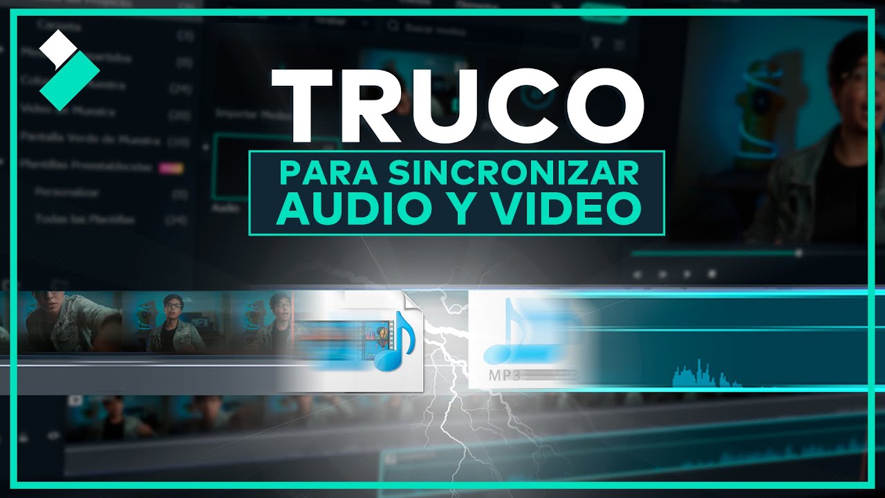 Truco para Sincronizar Audio y Video R&aacute;pido (Sincronizaci&oacute;n Autom&aacute;tica de Audio Filmora 11)