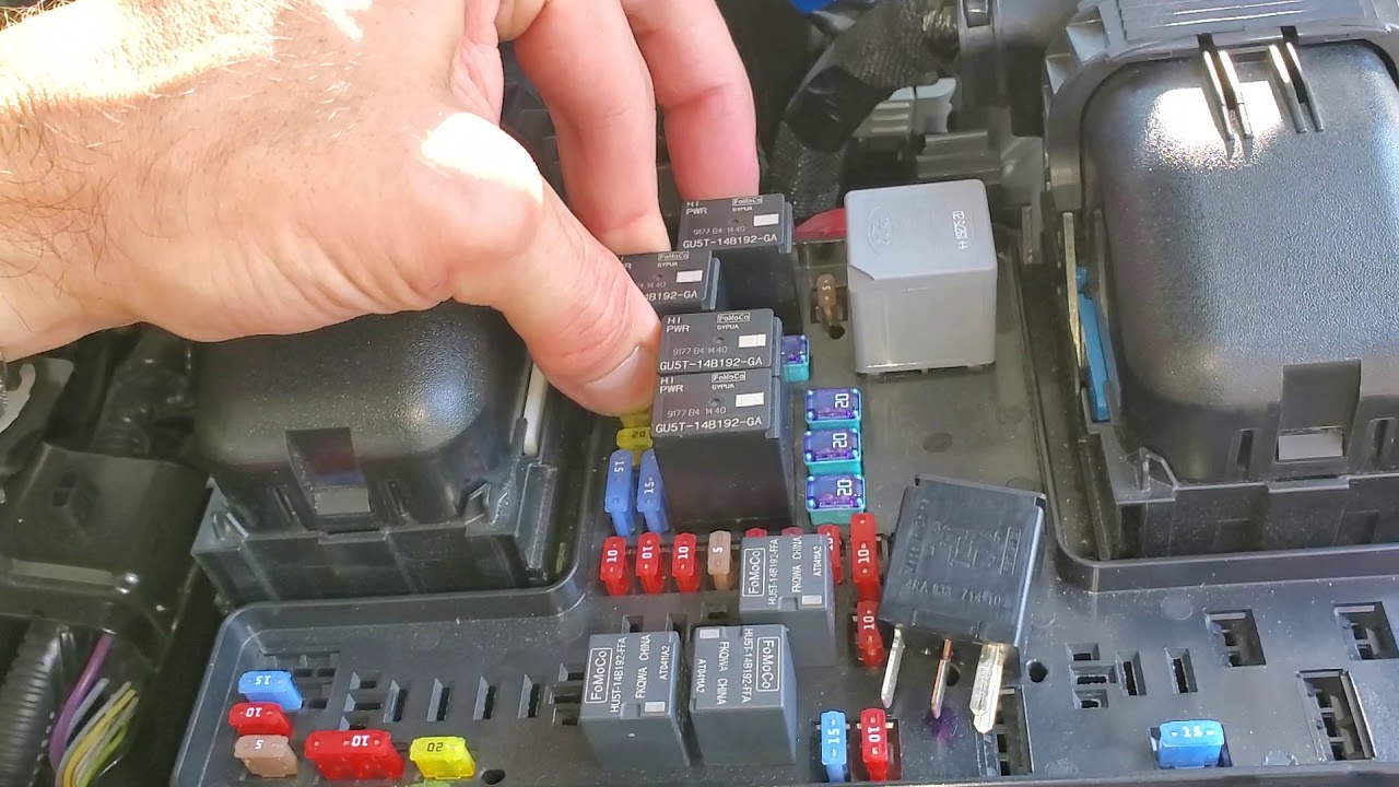 2019 Ford Ranger Fuel Pump Relay, Fuel Pump Fuse