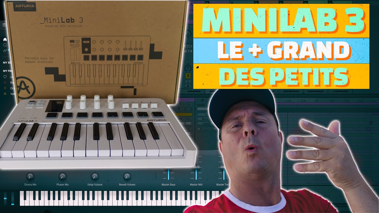 Minilab 3 - Le clavier maitre et contrôleur midi portable d'Arturia