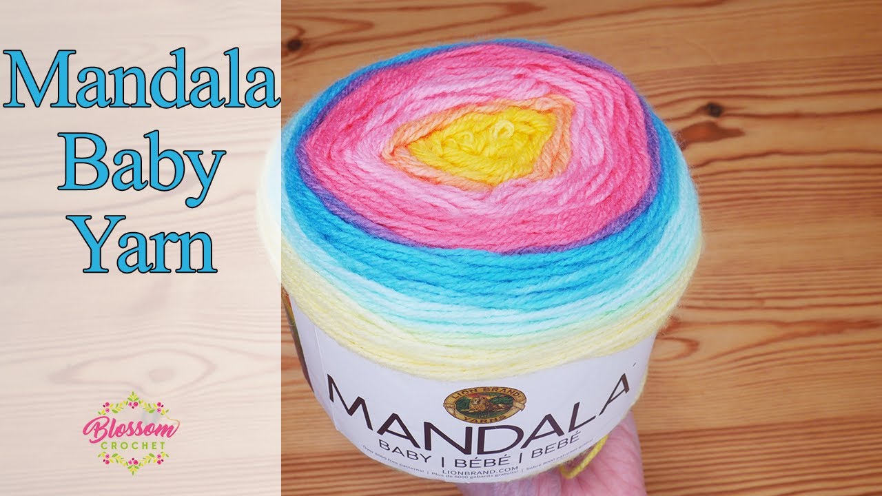 Mandala Baby Yarn - First look, first time using Lion Brand Yarn!