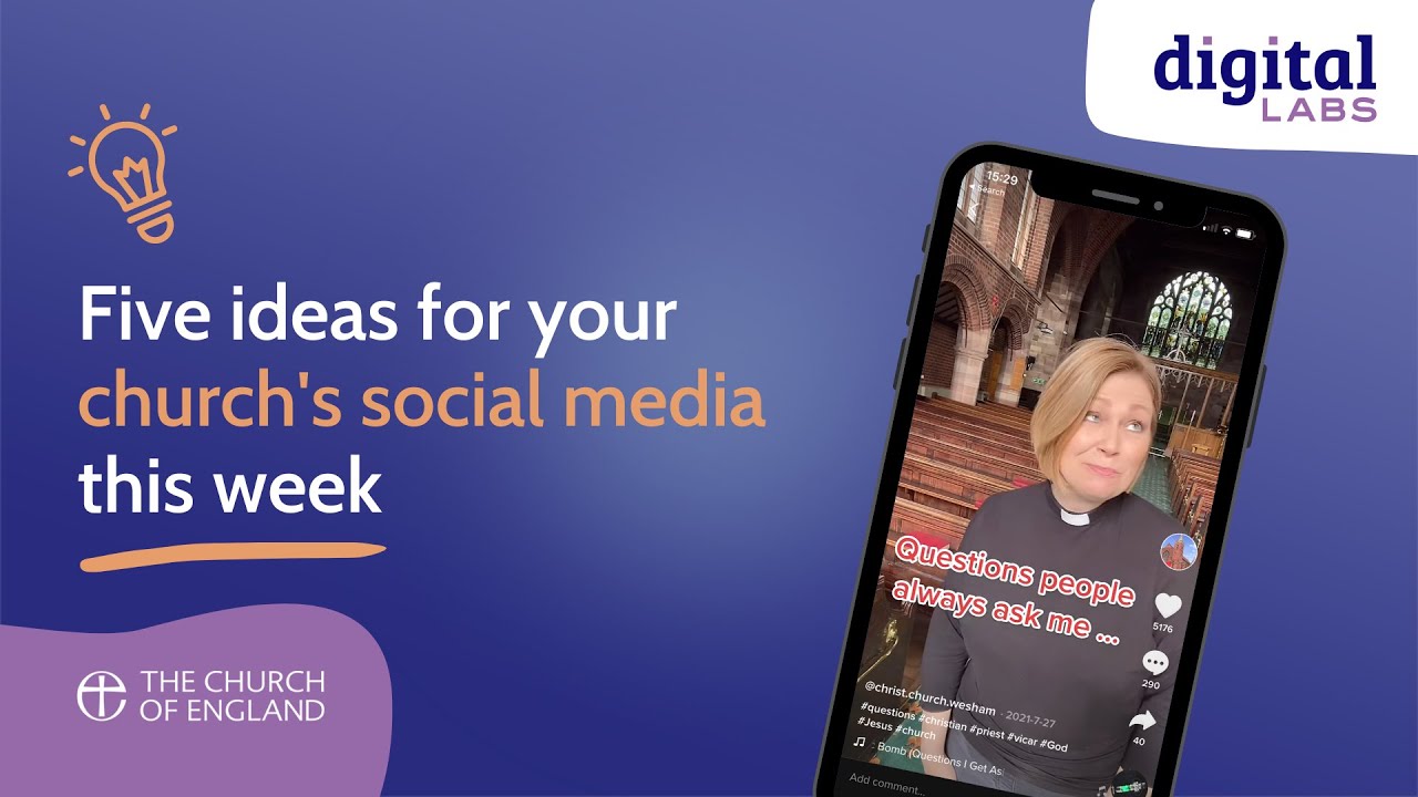 Five posts to share on your church social media this week