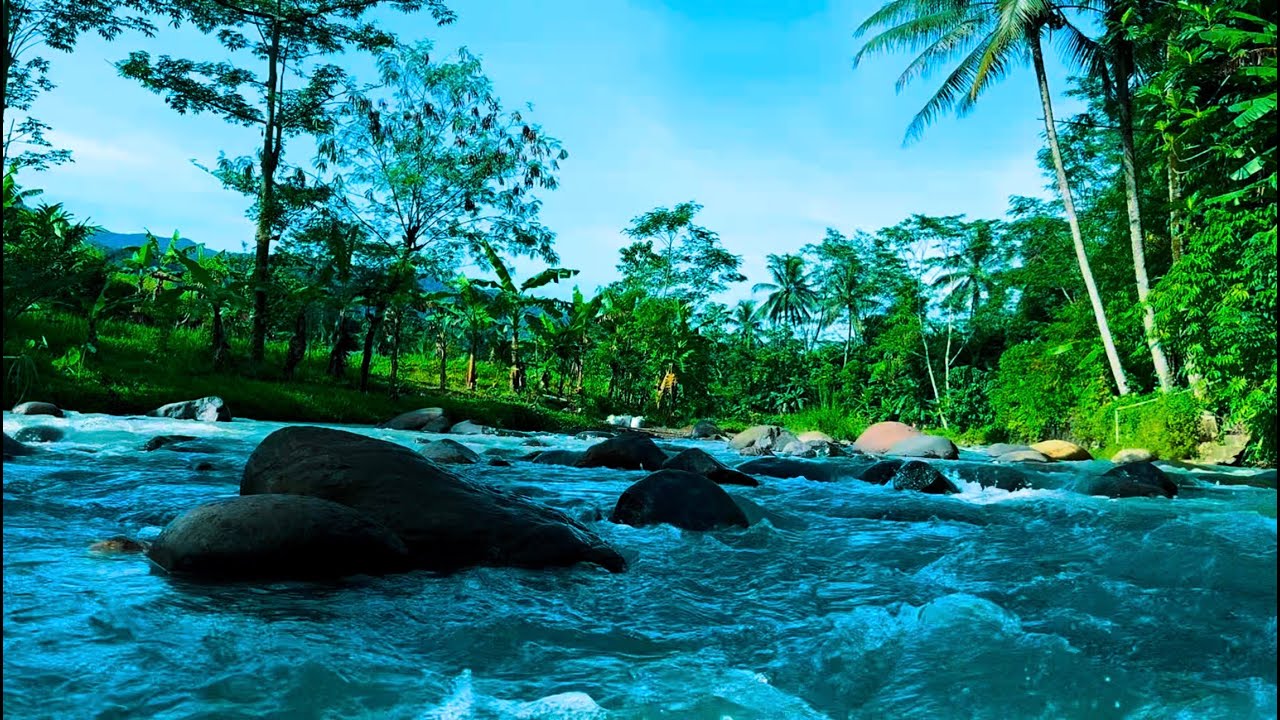 Deep Sleep and Instant Relaxation are Guaranteed with the Mountain River Waterfall Flowing#51