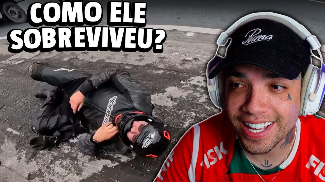 reagindo a motoqueiros caindo de novo kkkk NOIA REAGE: QUEDAS DE MOTO (EP. 155)