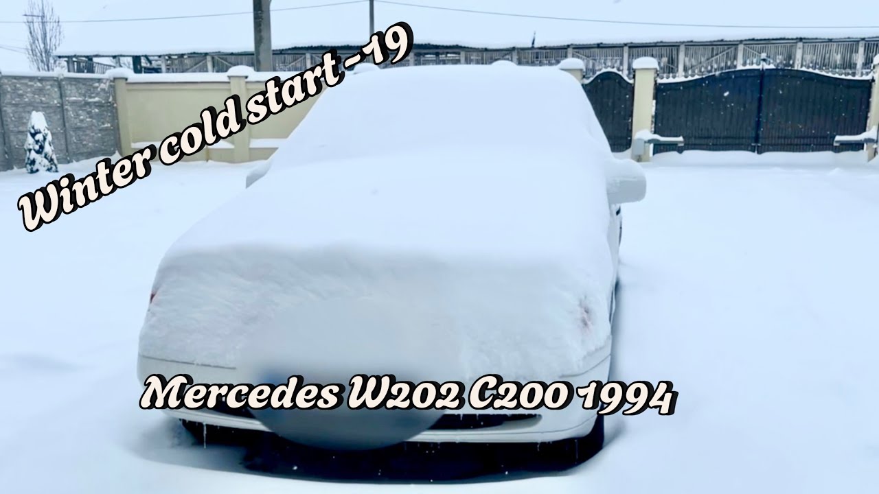 Mercedes c200 w202 1994 winter cold start -19