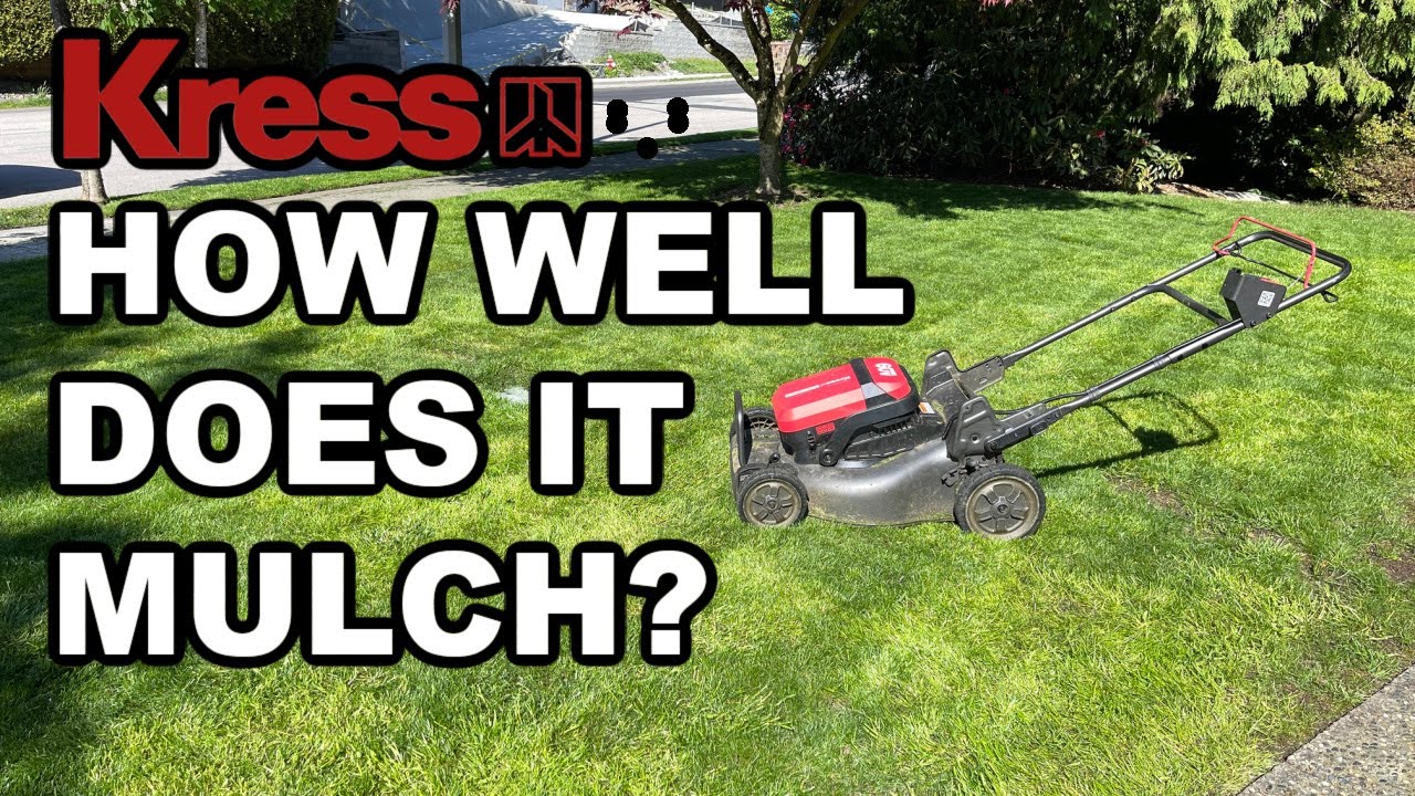 Kress Commercial 60V Lawn Mower Mulching Performance Test