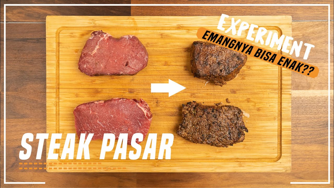 MASAK STEAK PAKE DAGING DARI PASAR