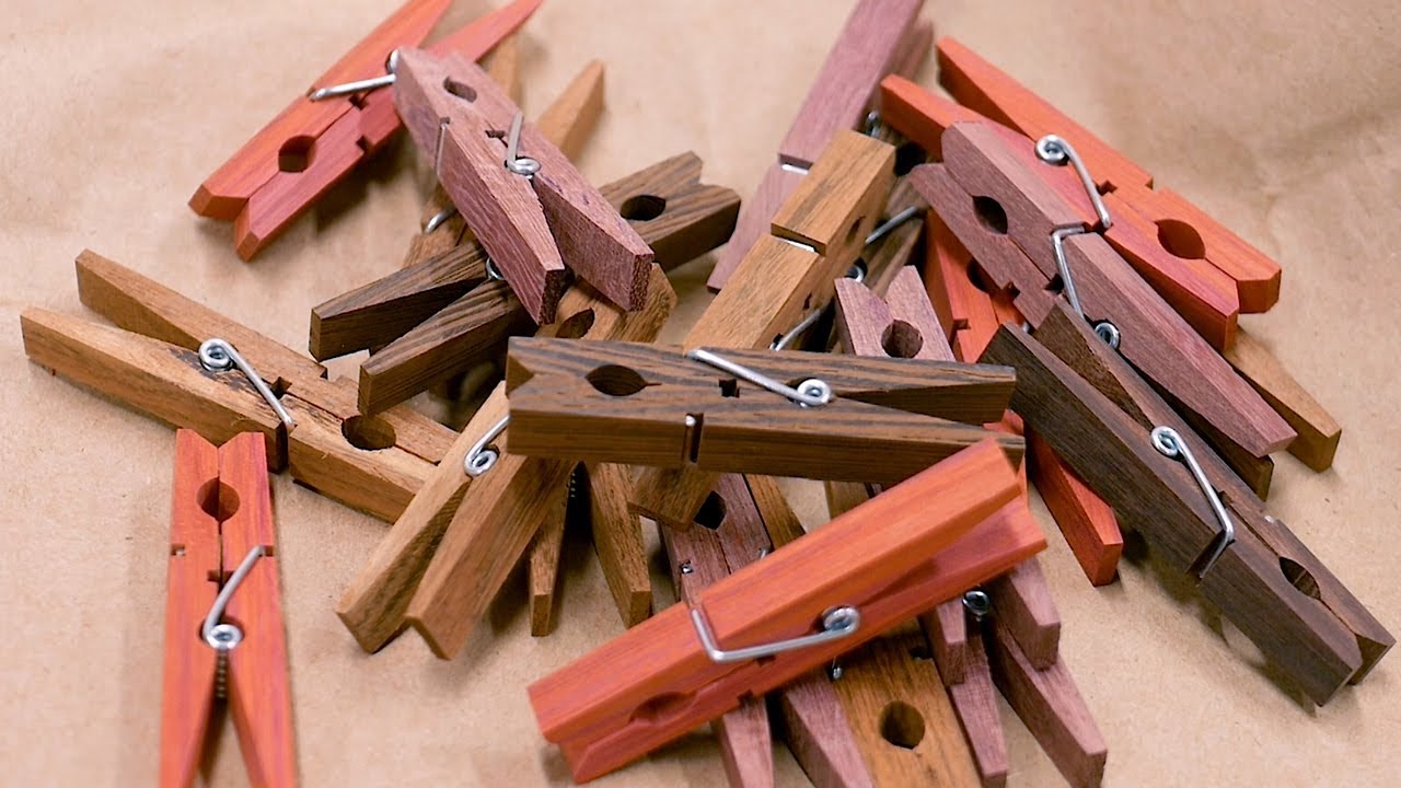 Exotic Hardwood Clothespins